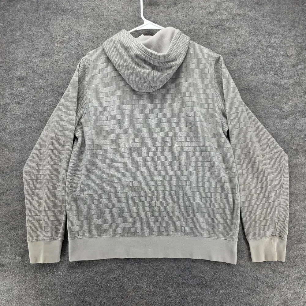The North Face Hoodie Mens Medium Gray Fleece Pullover Kangaroo Pocket NF0A3MCA